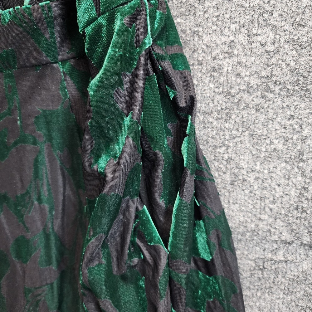 Torrid Womens Green Velvet Burnout Floral Gothic Witchy Corset Dress Size 2 - Picture 5 of 8